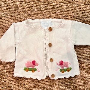 Little English Elephant Crochet Sweater